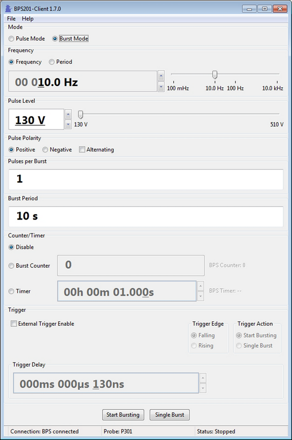 BPS 201-Client, Software BPS 201-Client / USB